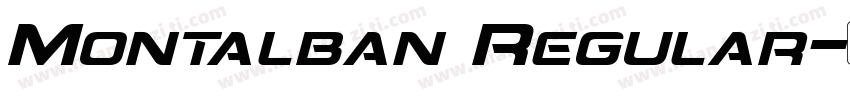 Montalban Regular字体转换